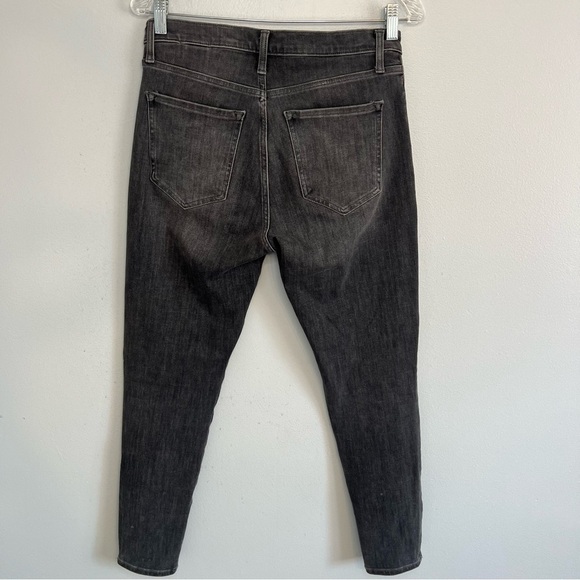 Banana Republic Jeans Womens 28 Gray Button Fly High Rise Slim Stretch Denim - Picture 7 of 8